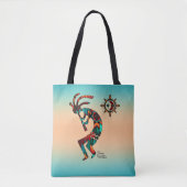 Southwest Kokopelli Tote Bag Tasche (Vorderseite)