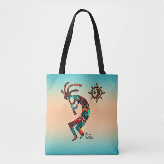 Southwest Kokopelli Tote Bag Tasche (Vorderseite)