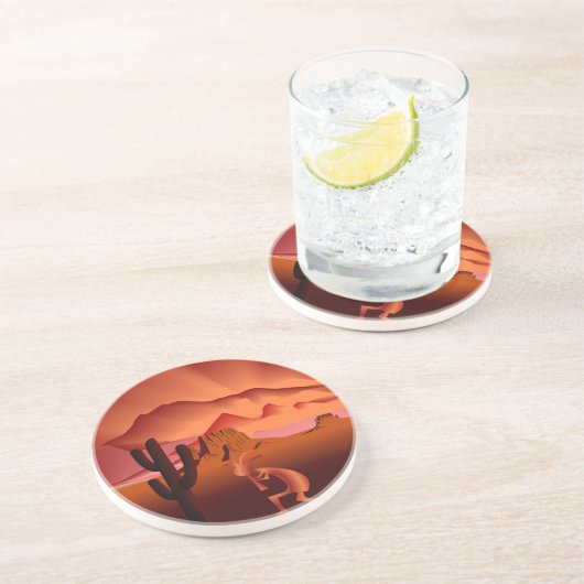 Southwest Kokopelli Untersetzer (Seite)