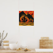 Southwest Kokopelli Wall Art Poster (Küche)