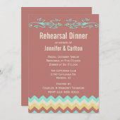 Southwest Lizards Wedding Probe Dinner Einladung (Vorne/Hinten)