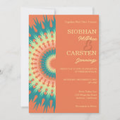 Southwest Mandala Wedding Einladung (Vorderseite)