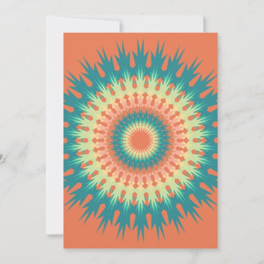 Southwest Mandala Wedding Einladung (Rückseite)