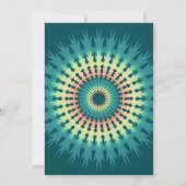 Southwest Mandala Wedding Einladung (Rückseite)