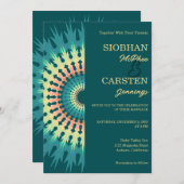 Southwest Mandala Wedding Einladung (Vorne/Hinten)