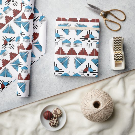 Southwest Native American Art Geschenkpapier (Kunsthandwerk)