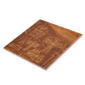 Southwest Native American Petroglyh  Fliese (Seite)