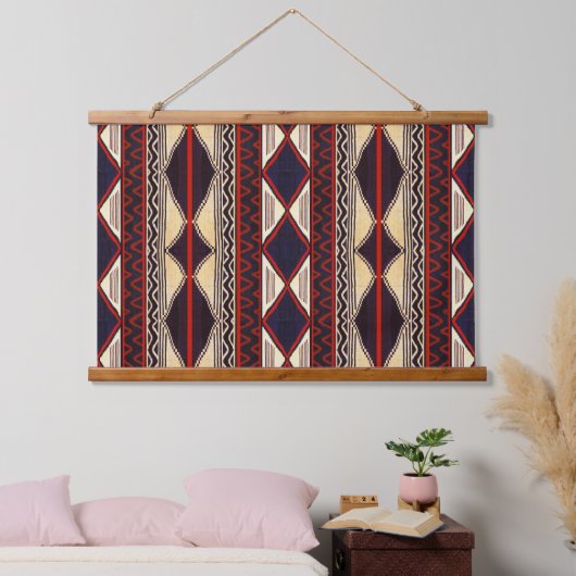 Southwest Native American Wandteppich Mit Holzrahmen (Schlafzimmer)
