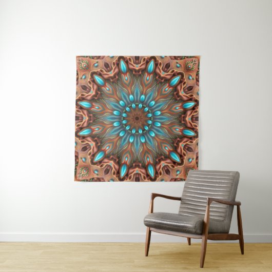 Southwest Native Motif Tapestry Wandteppich (Beispiel (Horizontal))