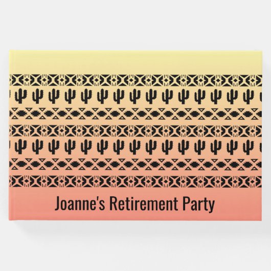 Southwest Ombre Design Gästebuch (Vorderseite)