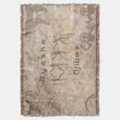 Southwest Petroglyhs Custom Tribe/Name Decke (Vorderseite Vertikal)