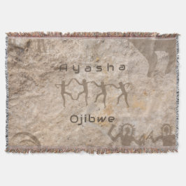 Southwest Petroglyhs Custom Tribe/Name Decke