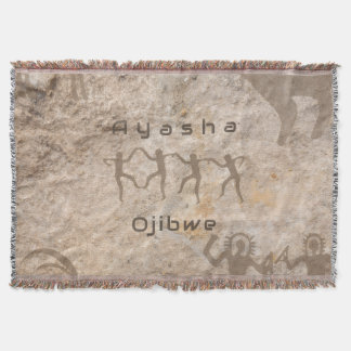 Southwest Petroglyhs Custom Tribe/Name Decke
