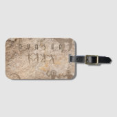 Southwest Petroglyph | Anpassbares natives Design Gepäckanhänger (Vorderseite (Horizontal))
