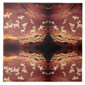 Southwest Petroglyph Ceramic Tile Fliese (Vorderseite)