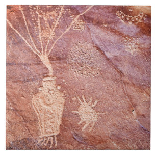 Southwest Petroglyph Keramik Tile Fliese