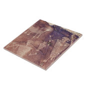 Southwest Petroglyph Keramik Tile Fliese (Seite)