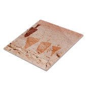Southwest Petroglyph Keramik Tile Fliese (Seite)