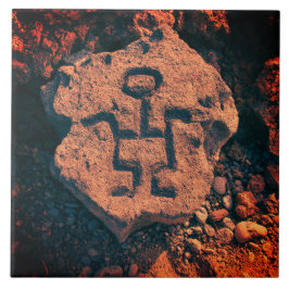 Southwest Petroglyph Prehistorisches Kunstmuseum K Fliese