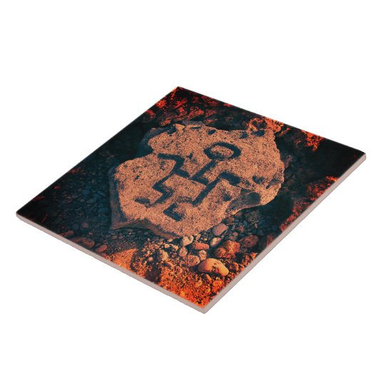 Southwest Petroglyph Prehistorisches Kunstmuseum K Fliese (Seite)