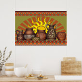 Southwest Pottery Poster (Küche)