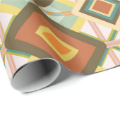Southwest Retro Pop Art Diamanten Muster Geschenkpapier (Rolleneckpunkt)