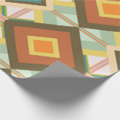 Southwest Retro Pop Art Diamanten Muster Geschenkpapier (Ecke)