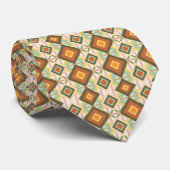 Southwest Retro Pop Art Diamanten Muster Krawatte (Gerollt)