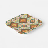 Southwest Retro Pop Art Diamanten Muster Pappteller (Gewinkelt)