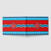 Southwest River Canyon Geometric Red Turquoise Gästebuch (Voll)