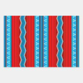 Southwest River Canyon Geometric Red Turquoise Geschenkpapier Set (Vorderseite 3)