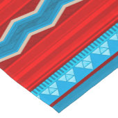 Southwest River Canyon Geometric Red Turquoise Kurzer Tischläufer (Ecke)