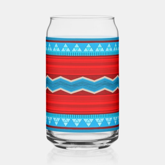 Southwest River Canyon Red Turquoise Monogram Dosenglas (Rückseite)