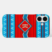 Southwest River Canyon Red Turquoise Personalized Case-Mate iPhone Hülle (Rückseite (Horizontal))