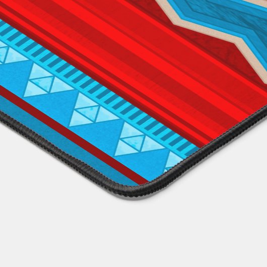 Southwest River Canyon Red Turquoise Personalized Schreibtischunterlage (Ecke)