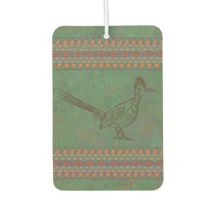 Southwest Roadrunner Beifuß Grün Geometrisch Autolufterfrischer