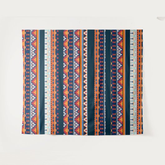 Southwest Santa Fe Wüste Style Boho Native Wandteppich (Vorderseite (Horizontal))