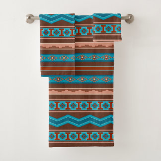 Southwest Style Geometric Cameron Gorge Design Badhandtuch Set