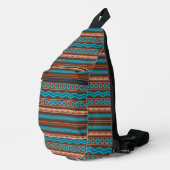 Southwest Style Geometric Cameron Gorge Design Crossbody Bag (Rechte Ecke)