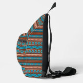 Southwest Style Geometric Cameron Gorge Design Crossbody Bag (Rechts)