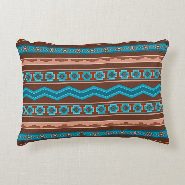 Southwest Style Geometric Cameron Gorge Design Dekokissen (Vorderseite)
