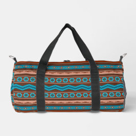 Southwest Style Geometric Cameron Gorge Design Duffle Bag