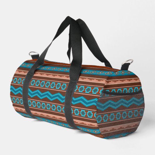 Southwest Style Geometric Cameron Gorge Design Duffle Bag (Rechte Ecke)