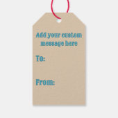 Southwest Style Geometric Cameron Gorge Design Geschenkanhänger (Rückseite)