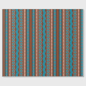 Southwest Style Geometric Cameron Gorge Design Geschenkpapier (Flach)