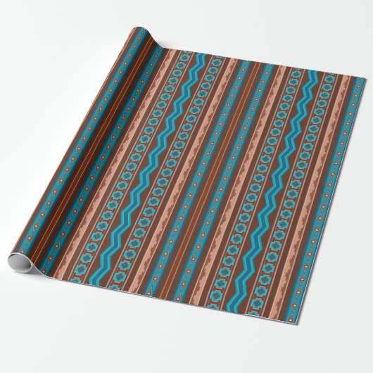 Southwest Style Geometric Cameron Gorge Design Geschenkpapier (Ungerollt)