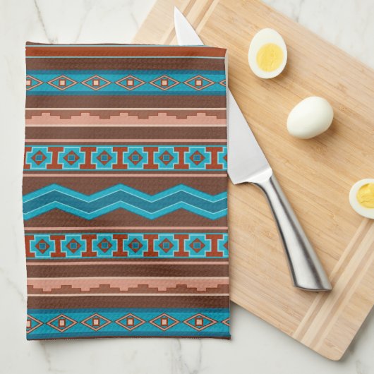 Southwest Style Geometric Cameron Gorge Design Geschirrtuch (Viertel Falte)
