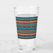 Southwest Style Geometric Cameron Gorge Design Glas (Rückseite)