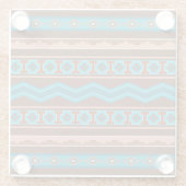 Southwest Style Geometric Cameron Gorge Design Glasuntersetzer (Rückseite)