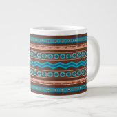 Southwest Style Geometric Cameron Gorge Design Jumbo-Tasse (Vorderseite Rechts)